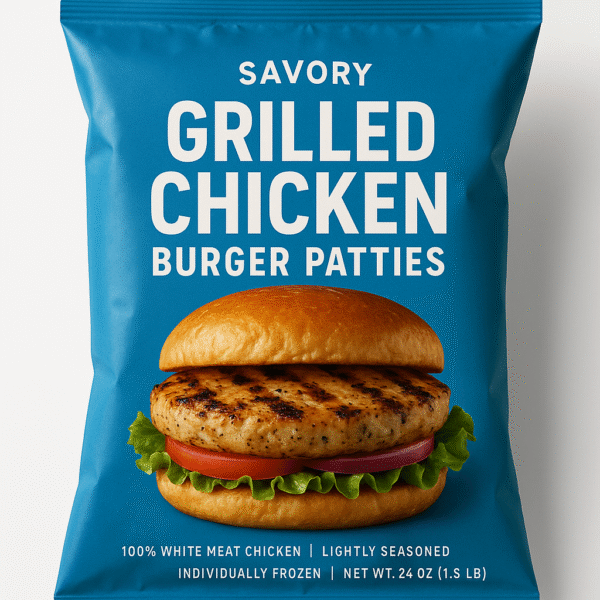 Savory Grilled Chicken Burger Patties